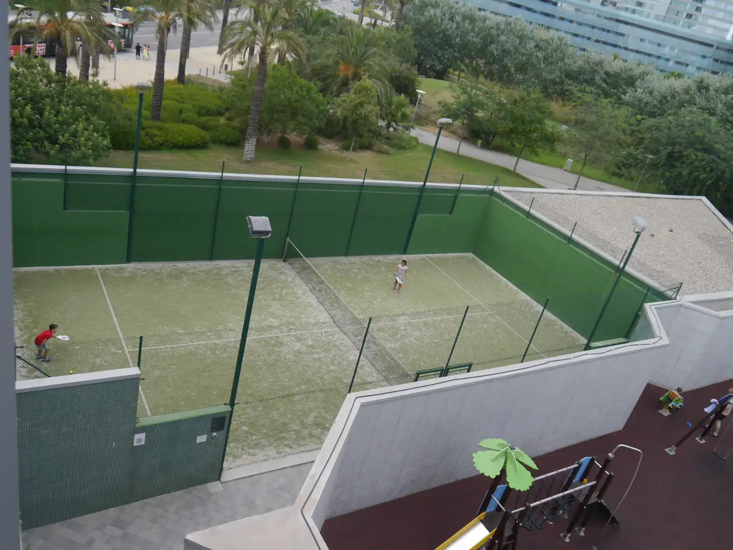Terraza de Piso de alquiler en Barcelona con Aire acondicionado, Calefacción y Parquet