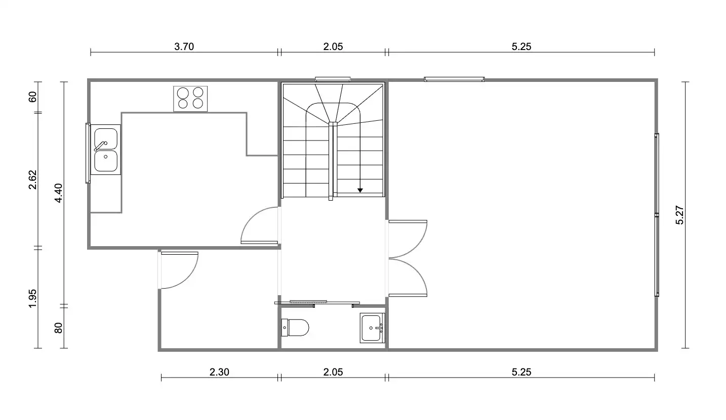 Einfamilien-Reihenhaus zum Verkauf in El Masnou mit Klimaanlage, Heizung und Terrasse