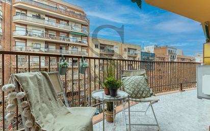 Balcony of Flat for sale in  Barcelona Capital  with Air Conditioner, Heating and Furnished