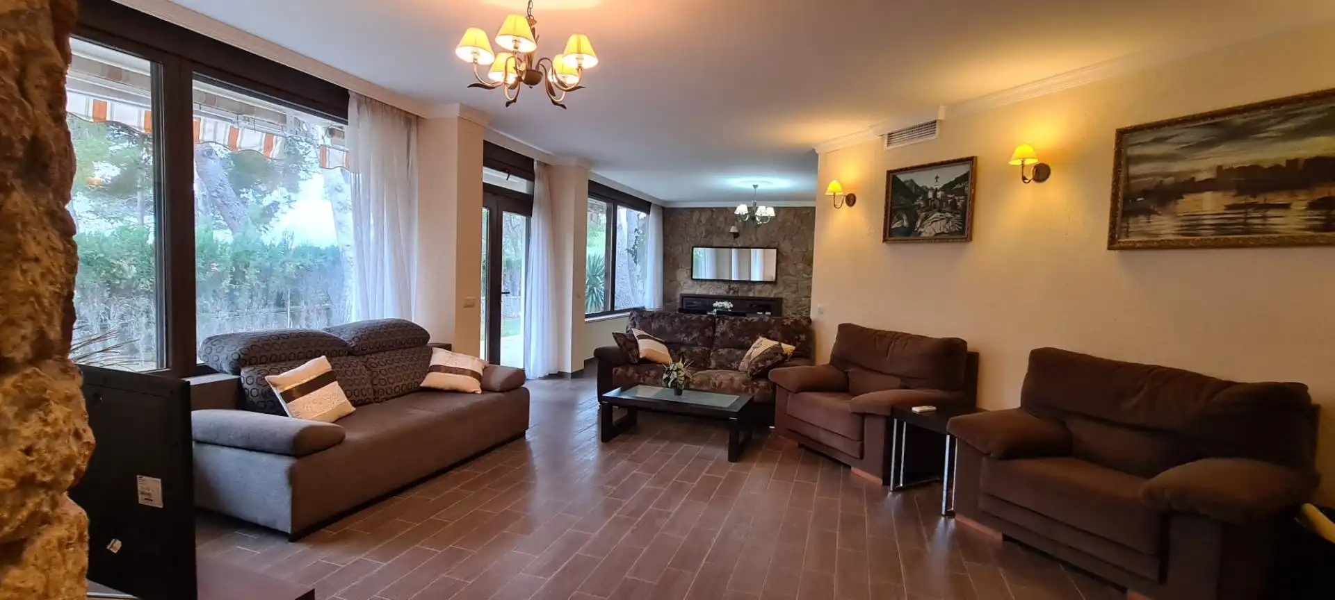 Sala d'estar de Casa o xalet en venda en L'Ametlla de Mar  amb Aire condicionat, Calefacció i Jardí privat