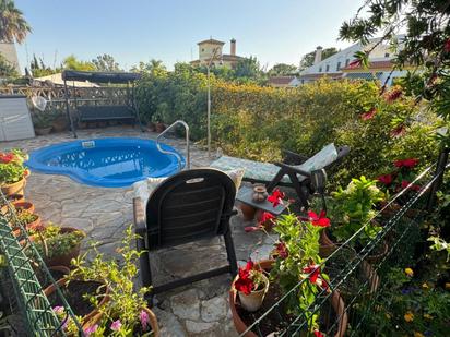 Jardí de Casa o xalet en venda en Aljaraque amb Aire condicionat, Jardí privat i Piscina