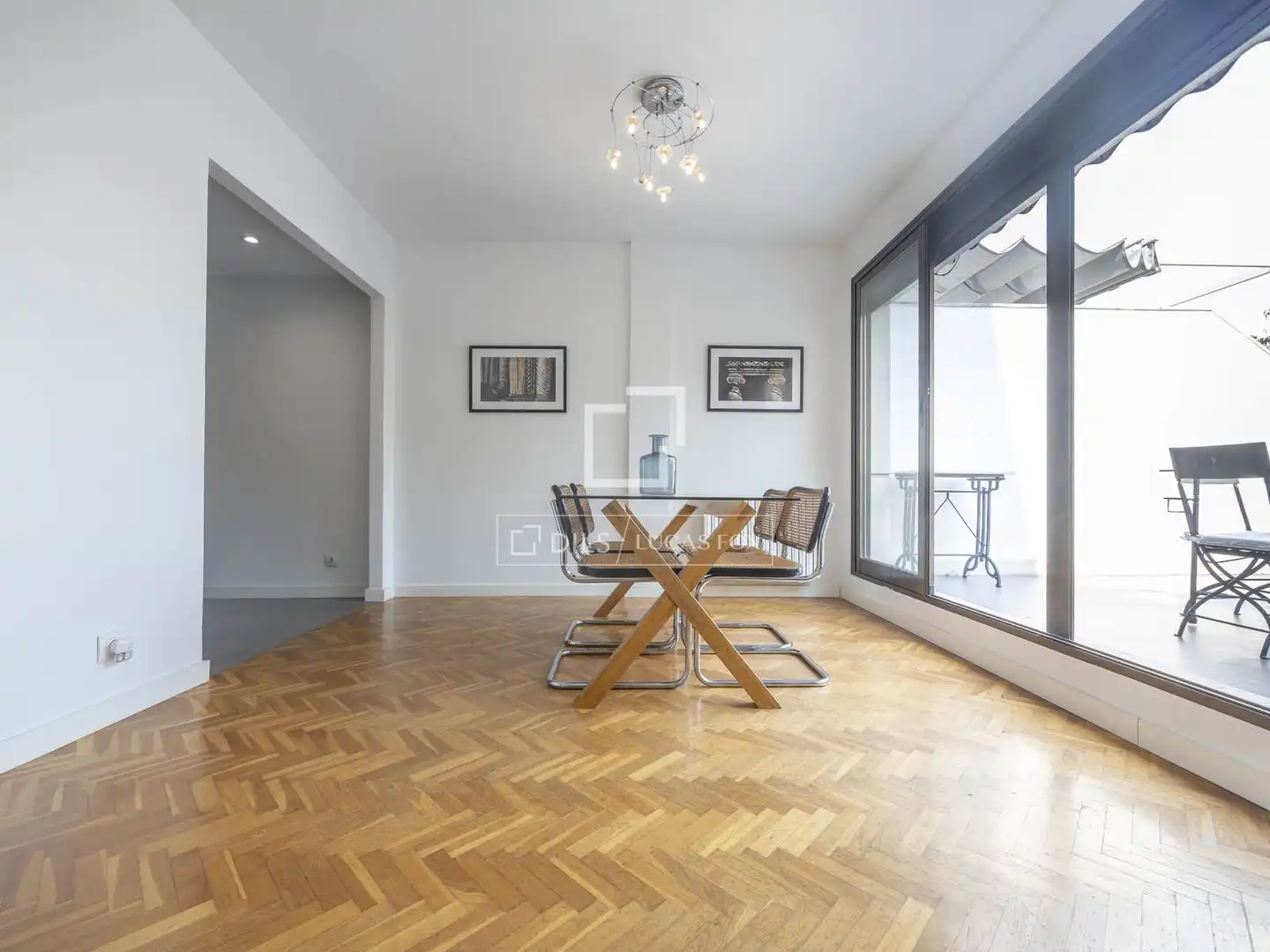 Menjador de Àtic de lloguer en Valencia amb Aire condicionat, Calefacció i Parquet