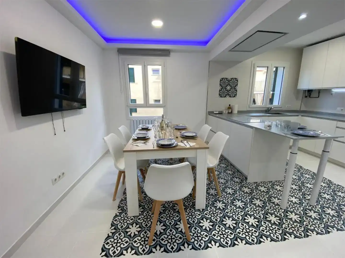 Comedor de Piso de alquiler en Sóller con Aire acondicionado, Amueblado y Balcón