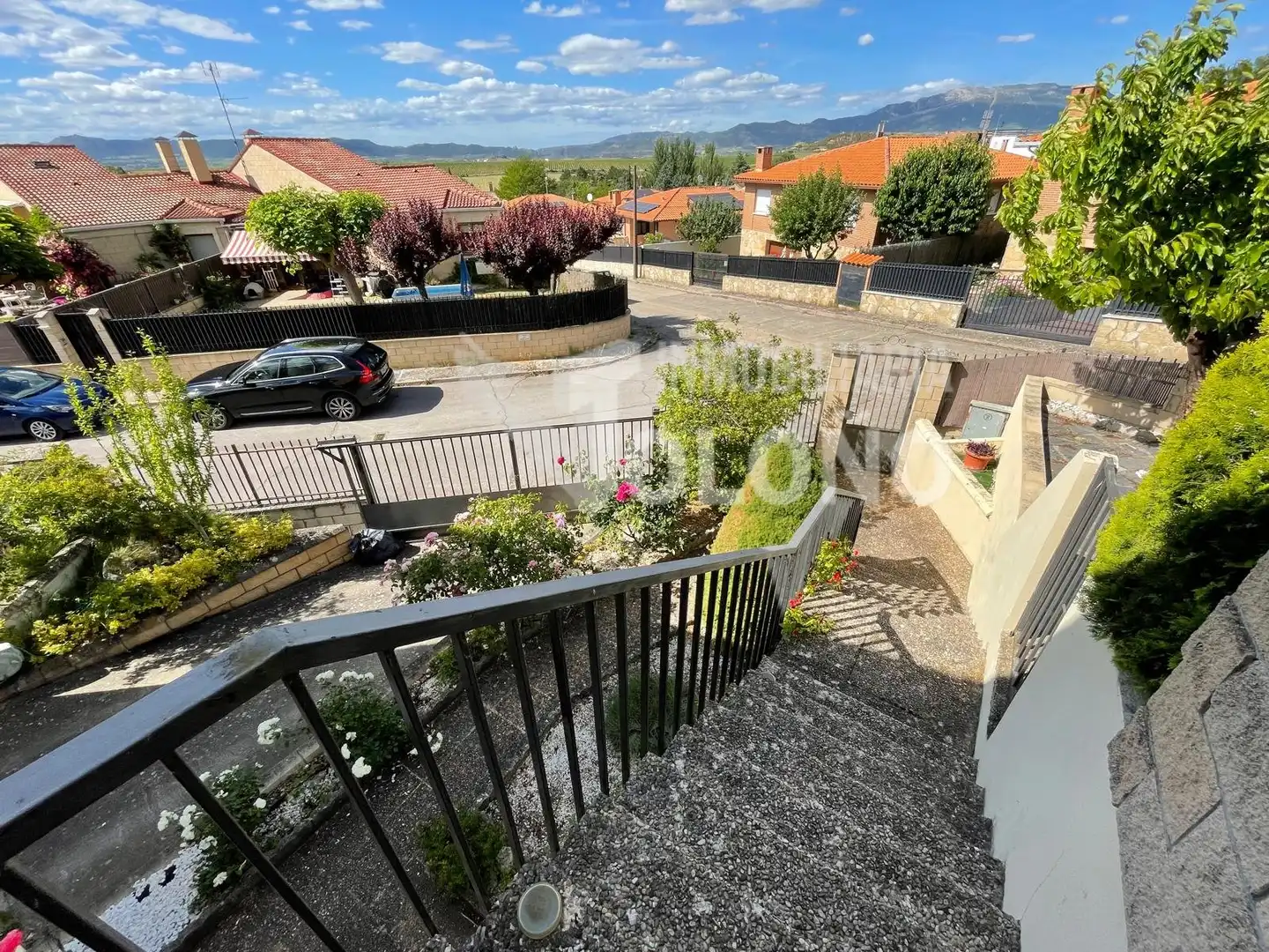 Vista exterior de Casa o chalet en venta en Ollauri con Calefacción, Jardín privado y Parquet