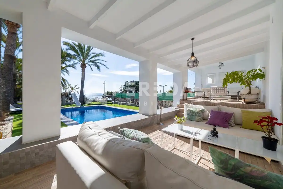 Exterior view of Houses for sale in Roquetas de Mar  with Private garden and Swimming Pool