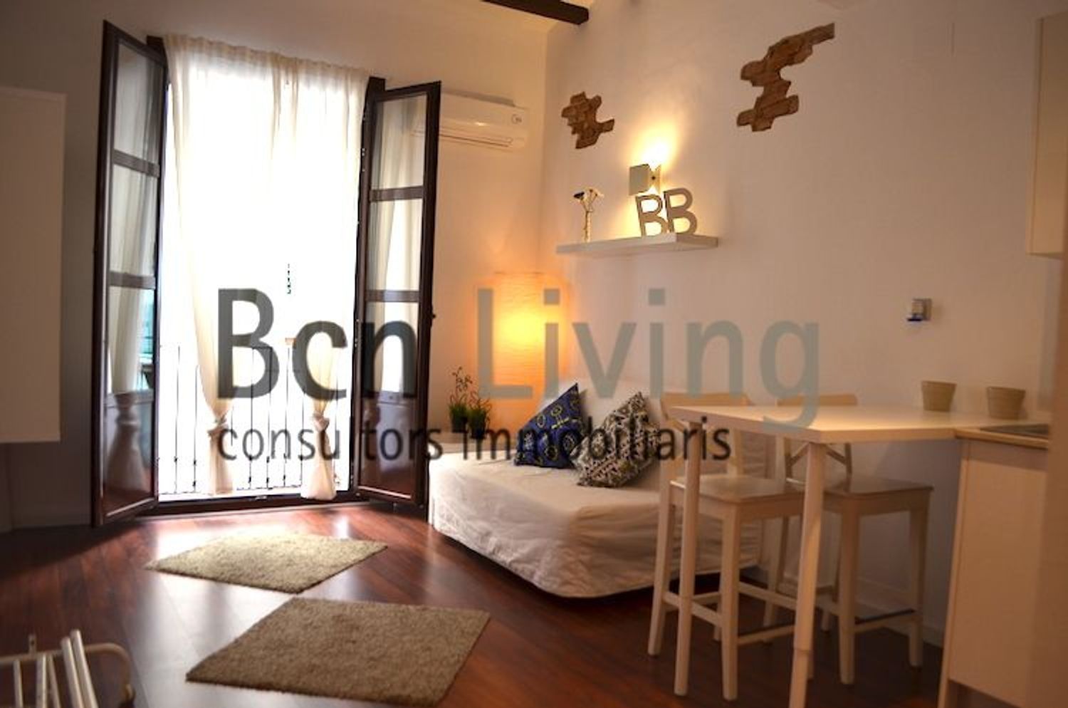 Living room of Flat to rent in  Barcelona Capital  with Air Conditioner