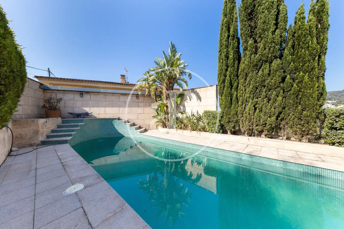 Piscina de Casa o xalet de lloguer en  Palma de Mallorca amb Aire condicionat, Calefacció i Jardí privat