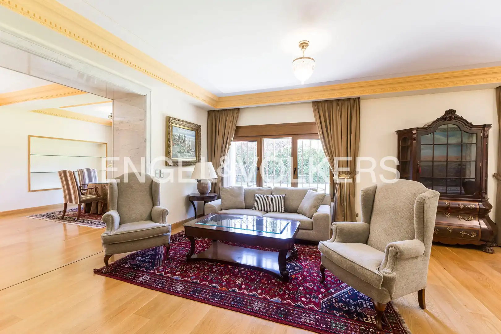 Living room of Houses for sale in Madrid  with Air Conditioner, Heating and Private garden