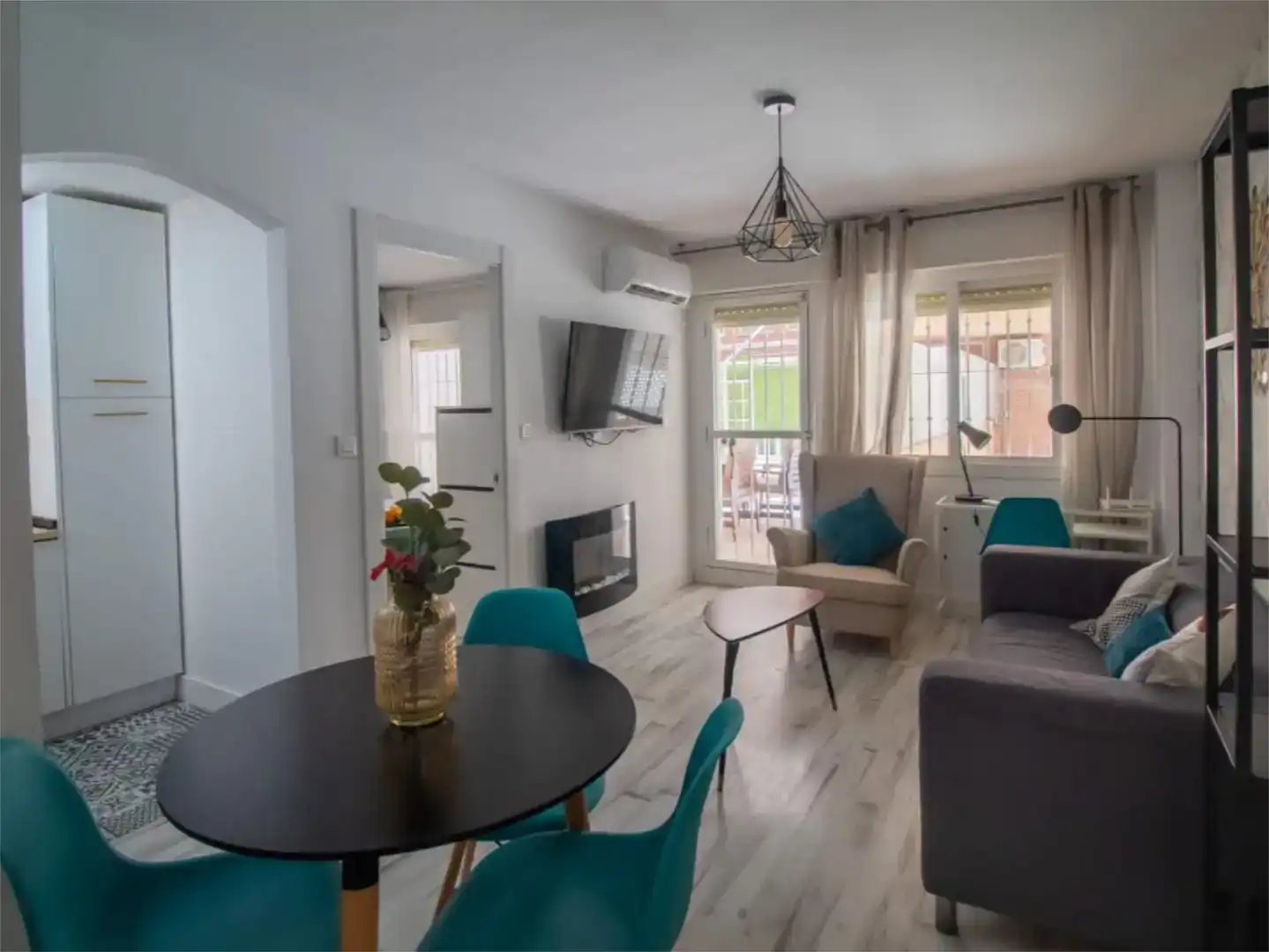 Wohnzimmer von Wohnung zur Miete in Málaga Capital mit Klimaanlage