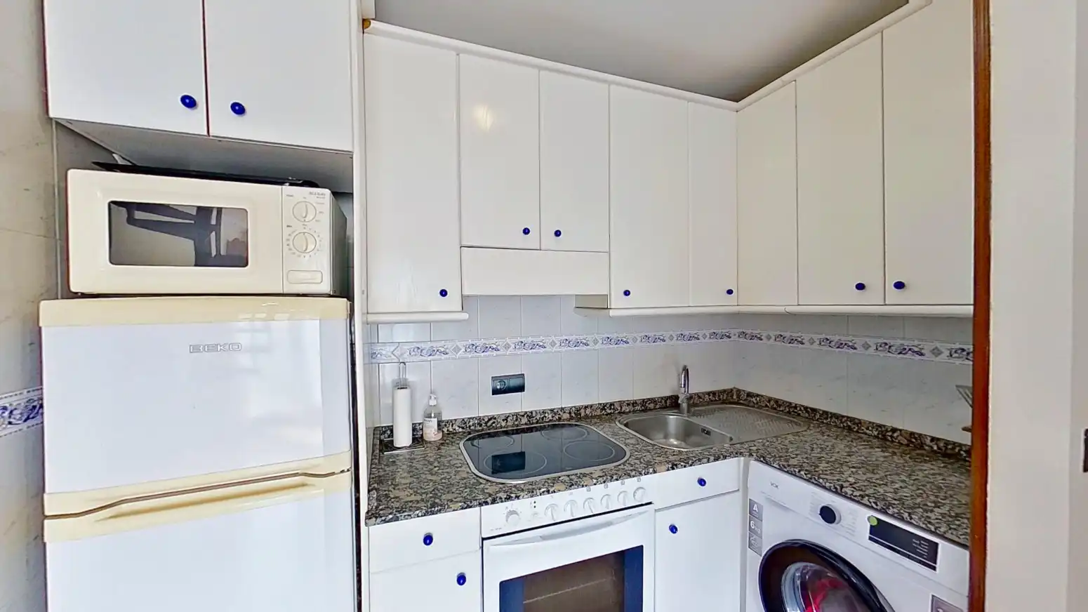 Kitchen of Flat for sale in Miengo  with Heating, Private garden and Parquet flooring