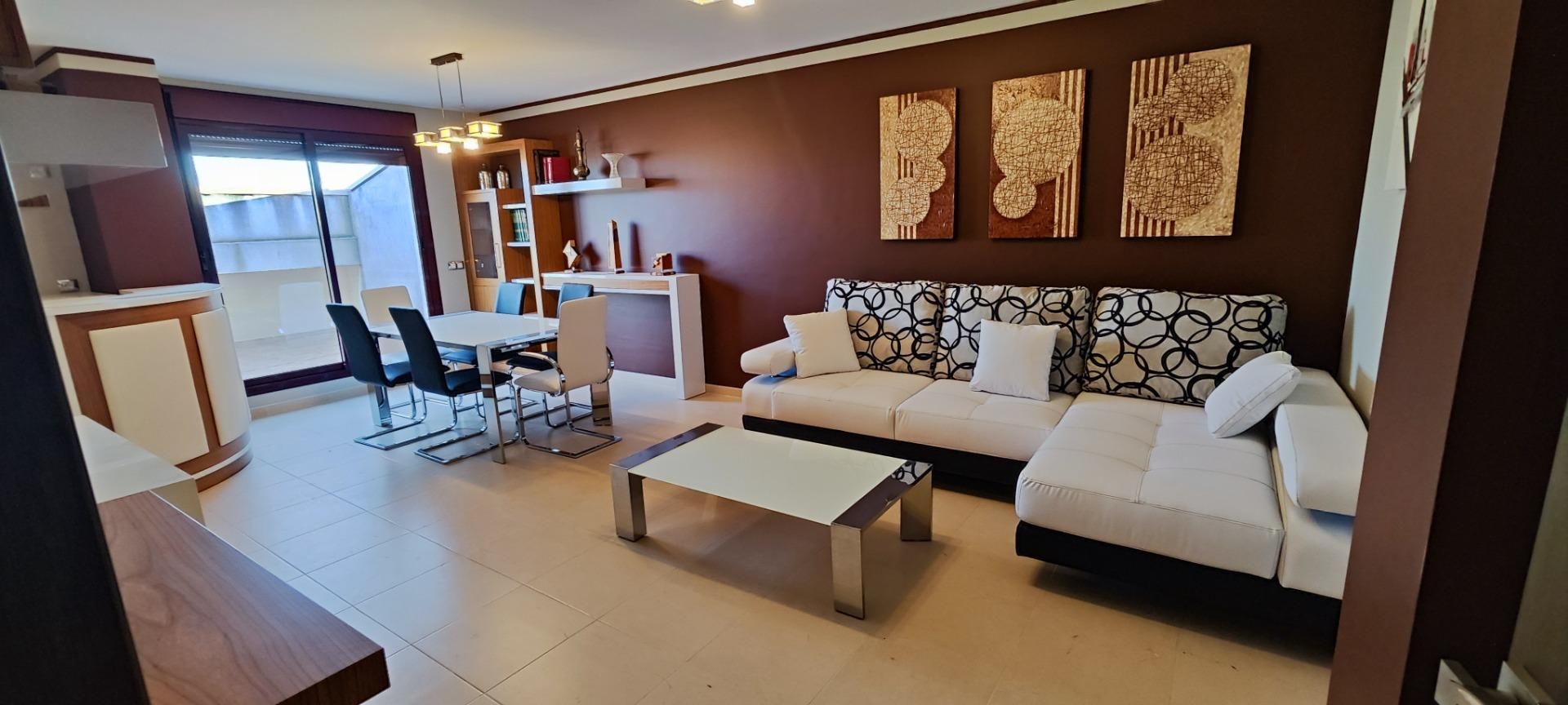 Living room of Attic to rent in Almazora / Almassora  with Terrace and Balcony