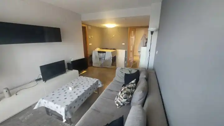Living room of Flat for rent in Valencia  with Air Conditioner, Heating and Furnished