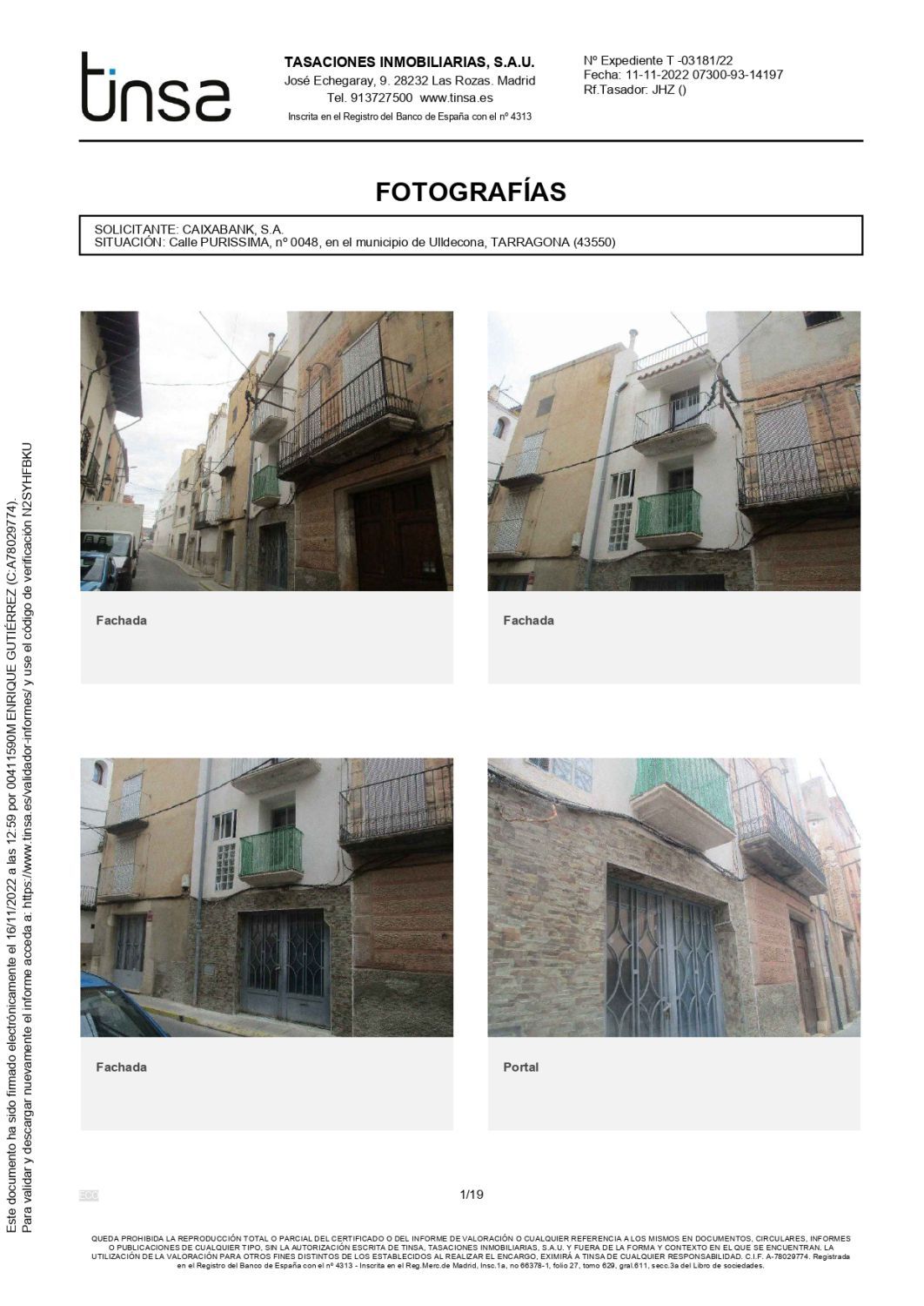 Exterior view of House or chalet for sale in Ulldecona