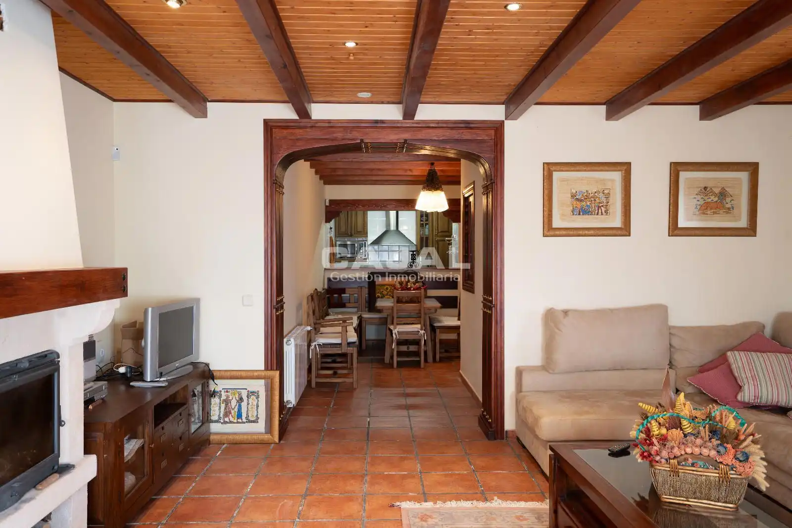 Living room of Detached homes for sale in Riaza  with Heating, Storage room and Swimming Pool