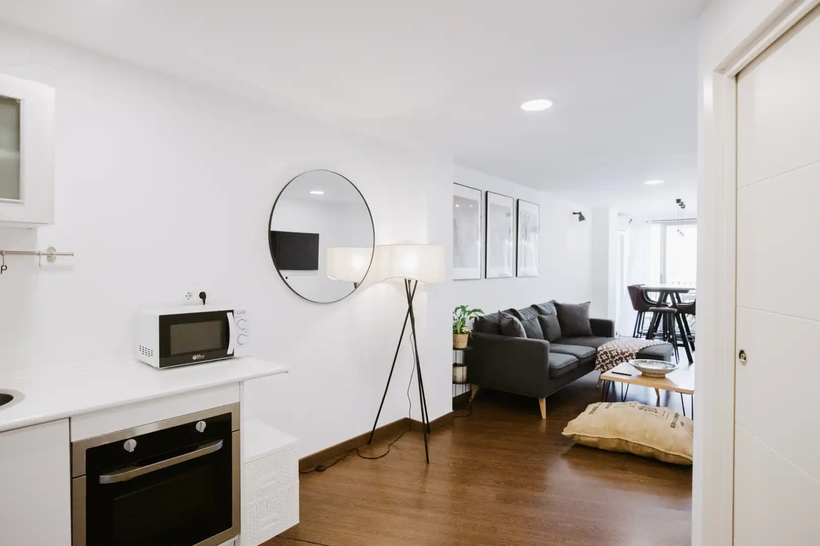Living room of Apartments for rent in Calpe / Calp  with Air Conditioner, Heating and Parquet flooring