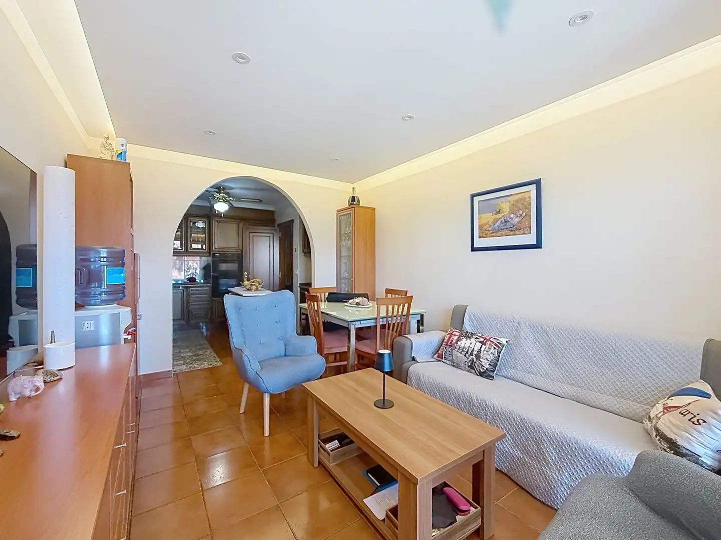 Living room of Flat for sale in Ribadumia  with Heating and Terrace