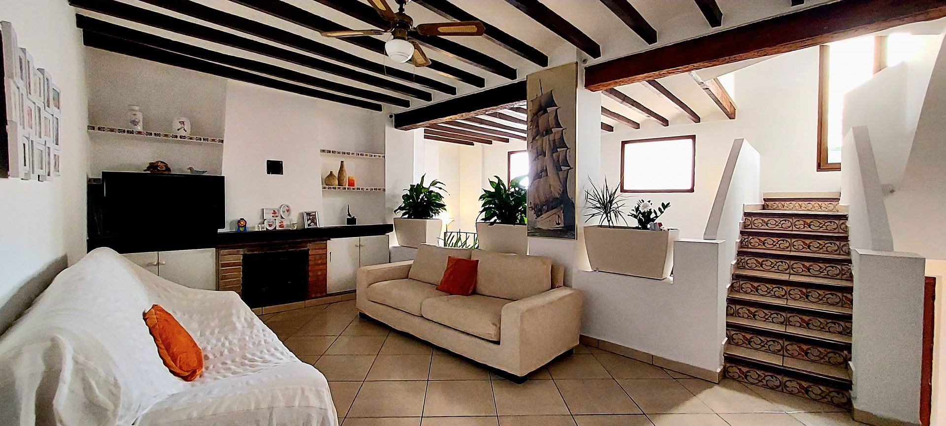 Living room of Single-family semi-detached for sale in Teulada  with Air Conditioner, Heating and Terrace