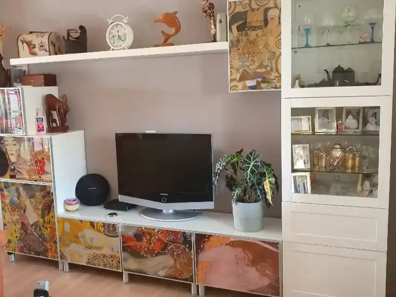 Sala d'estar de Casa adosada en venda en Mijas amb Aire condicionat, Piscina i Balcó