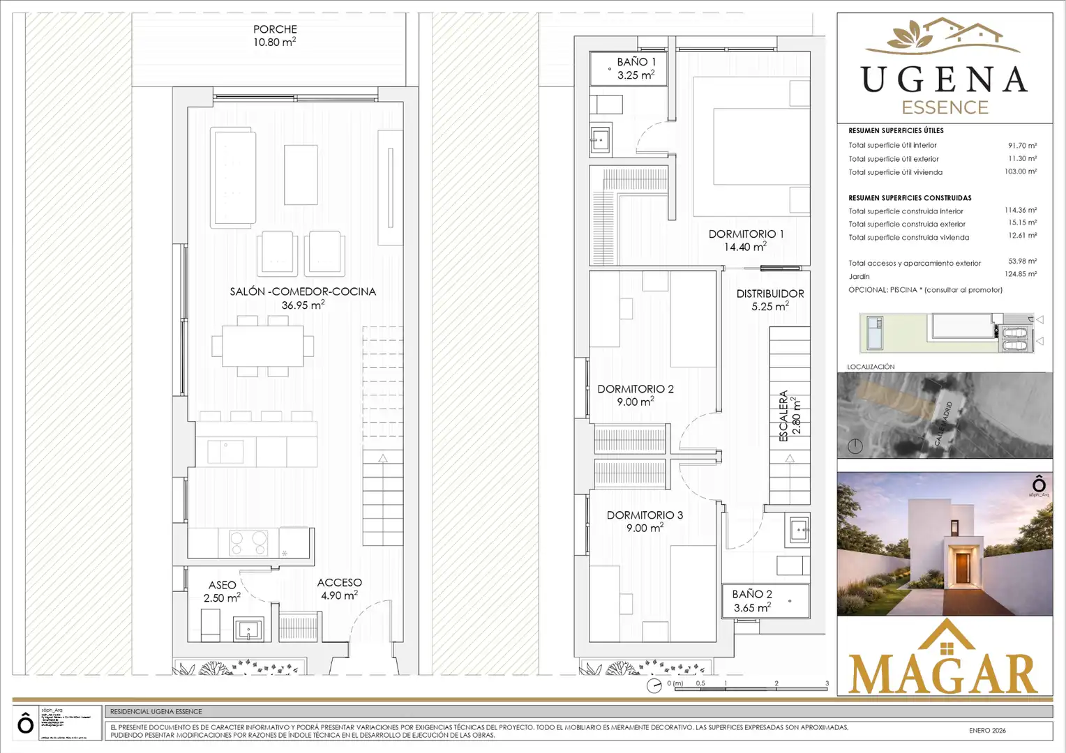 Chalet con jardín en venta en Calle 1 en Ue-11 55R, imagen 4