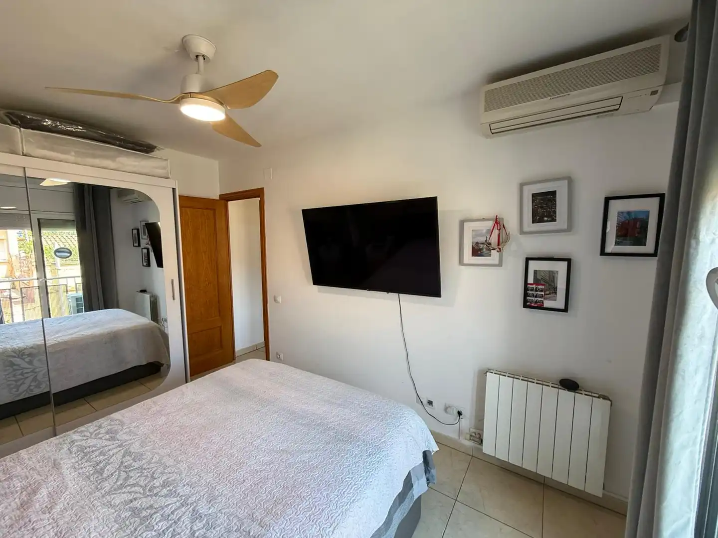 Schlafzimmer von Wohnung zum Verkauf in Les Franqueses del Vallès mit Klimaanlage, Heizung und Balkon