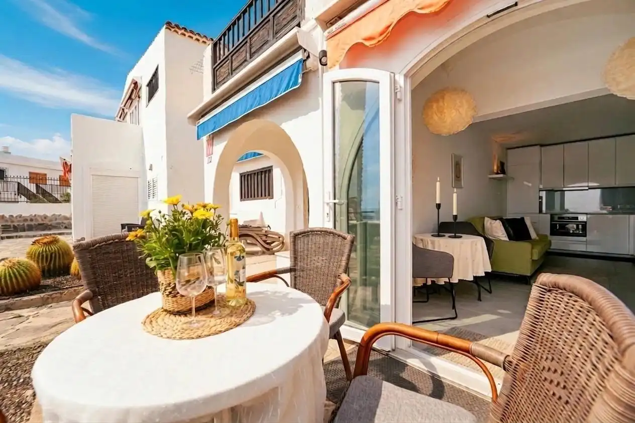Terraza de Apartamento en venta en Mogán con Aire acondicionado, Jardín privado y Terraza