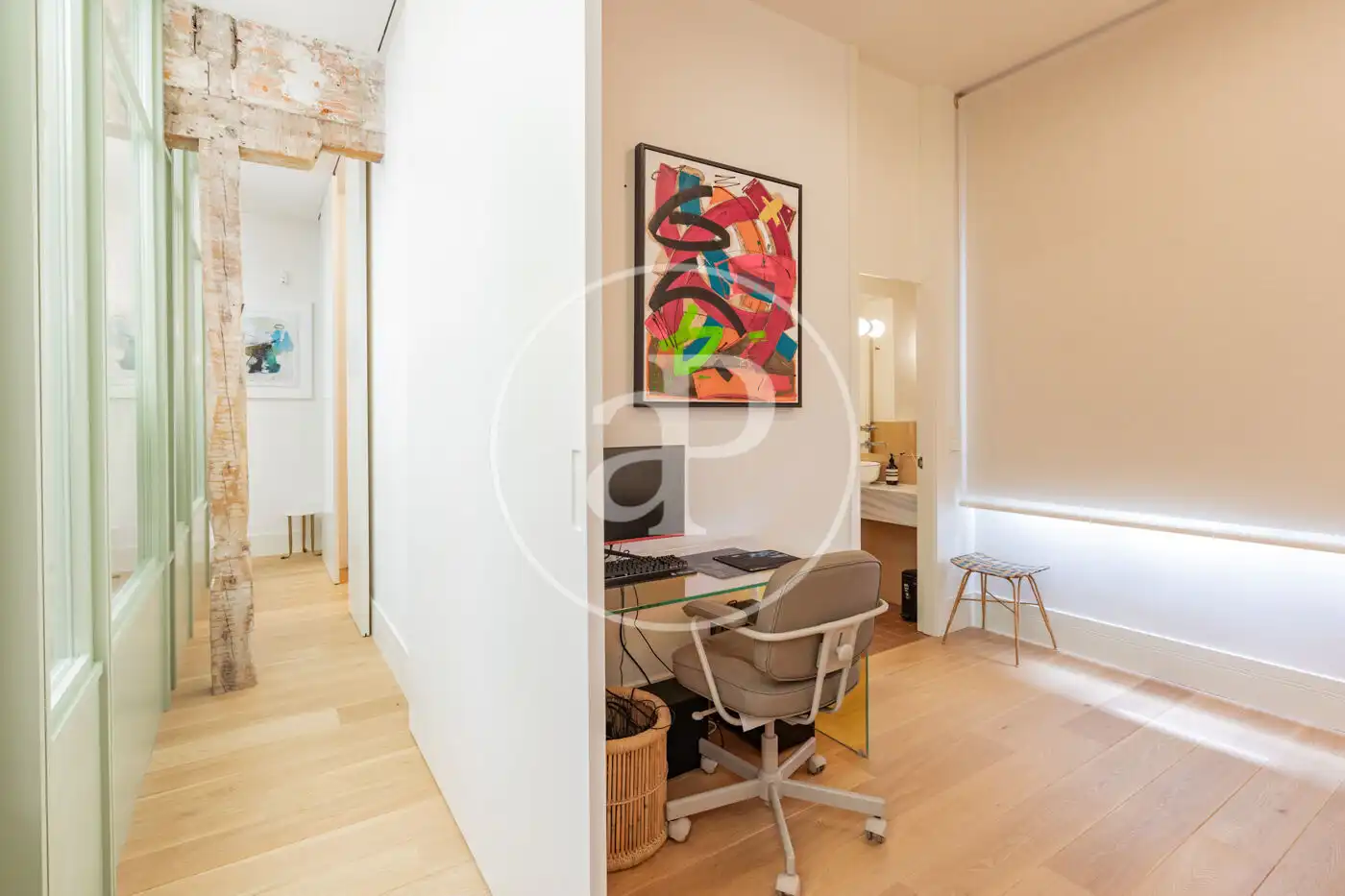 Wohnung zur Miete in Madrid mit Klimaanlage, Heizung und Privatgarten