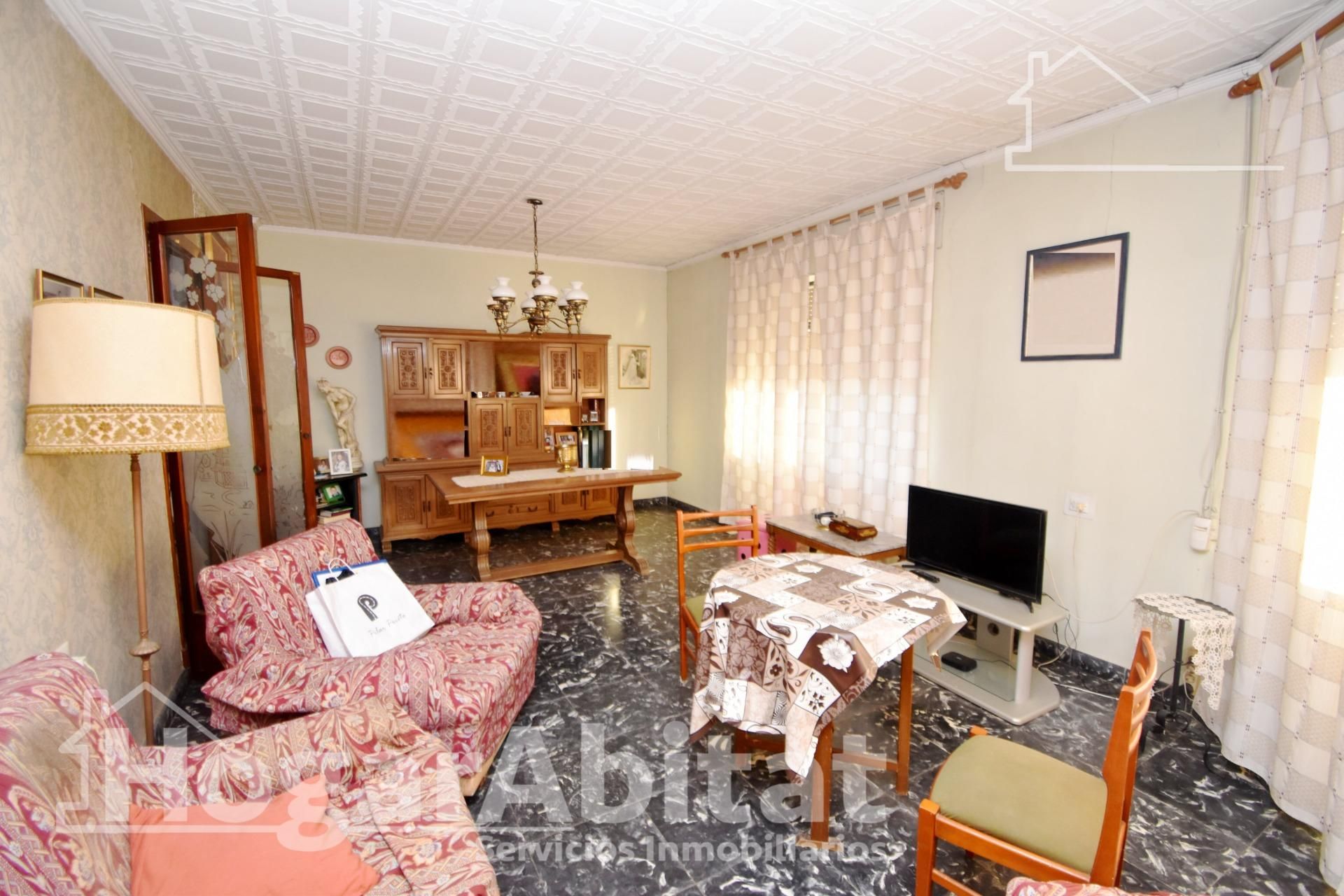 Living room of Houses for sale in Polinyà de Xúquer  with Terrace, Storage room and Furnished