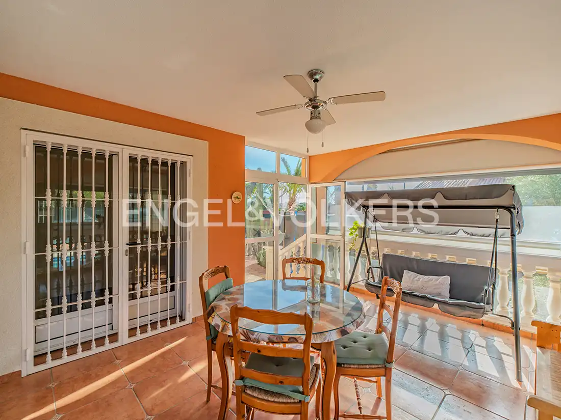 Dining room of Houses for sale in San Vicente del Raspeig / Sant Vicent del Raspeig  with Air Conditioner, Heating and Private garden