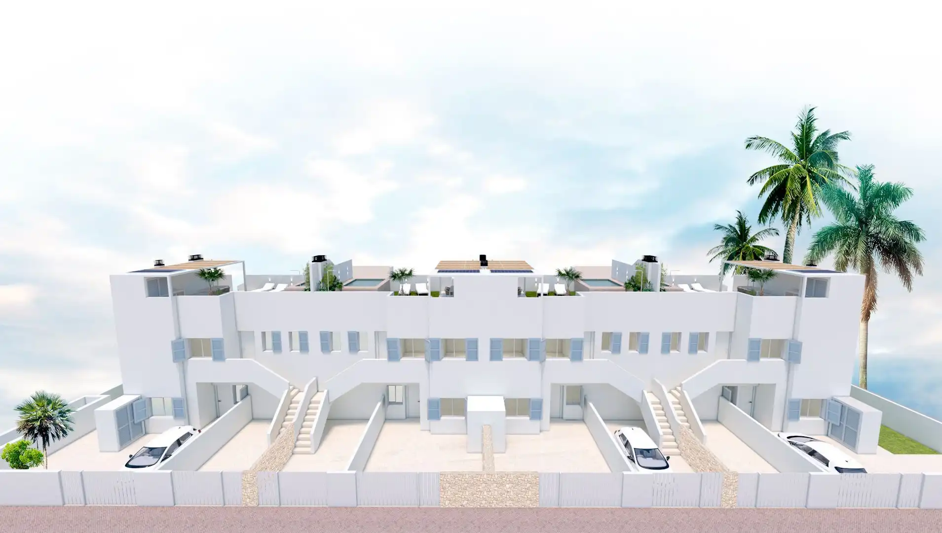 Vista exterior de Dúplex en venta en Pilar de la Horadada con Aire acondicionado, Calefacción y Terraza