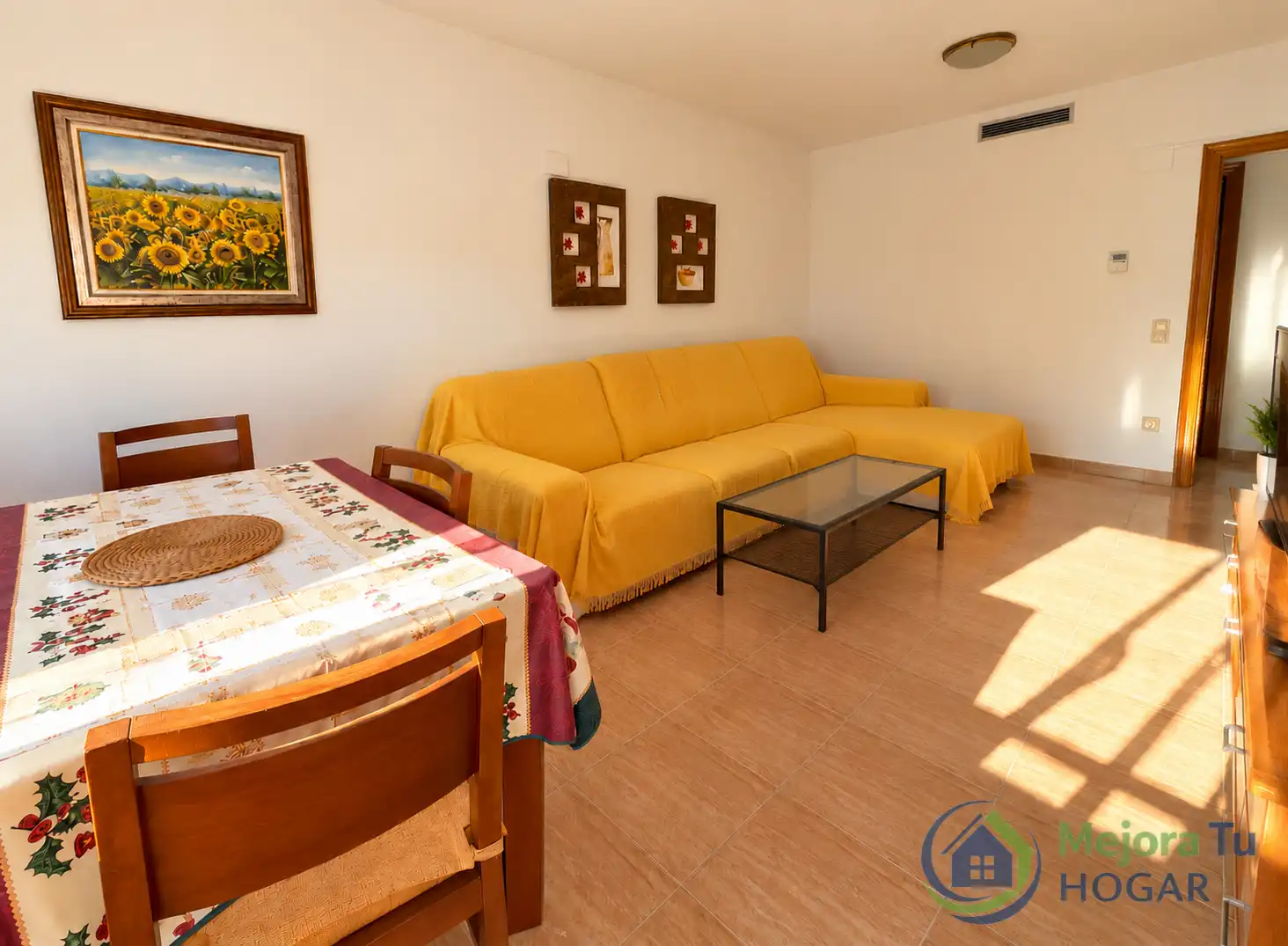 Sala de estar de Piso en venta en Benicarló con Aire acondicionado, Amueblado y Balcón
