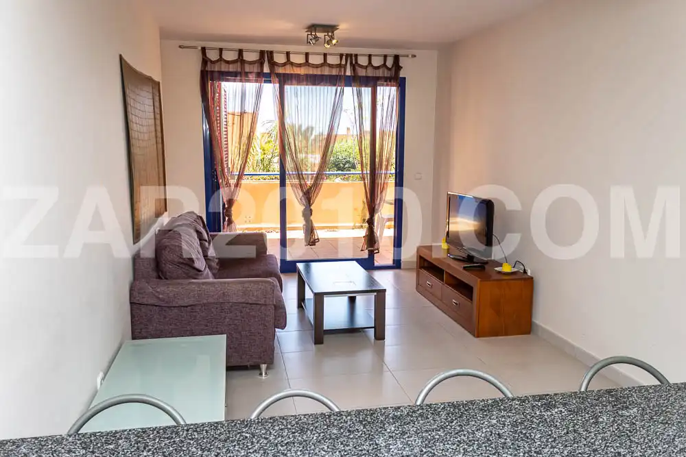 Sala d'estar de Apartament en venda en Mojácar amb Aire condicionat, Terrassa i Traster