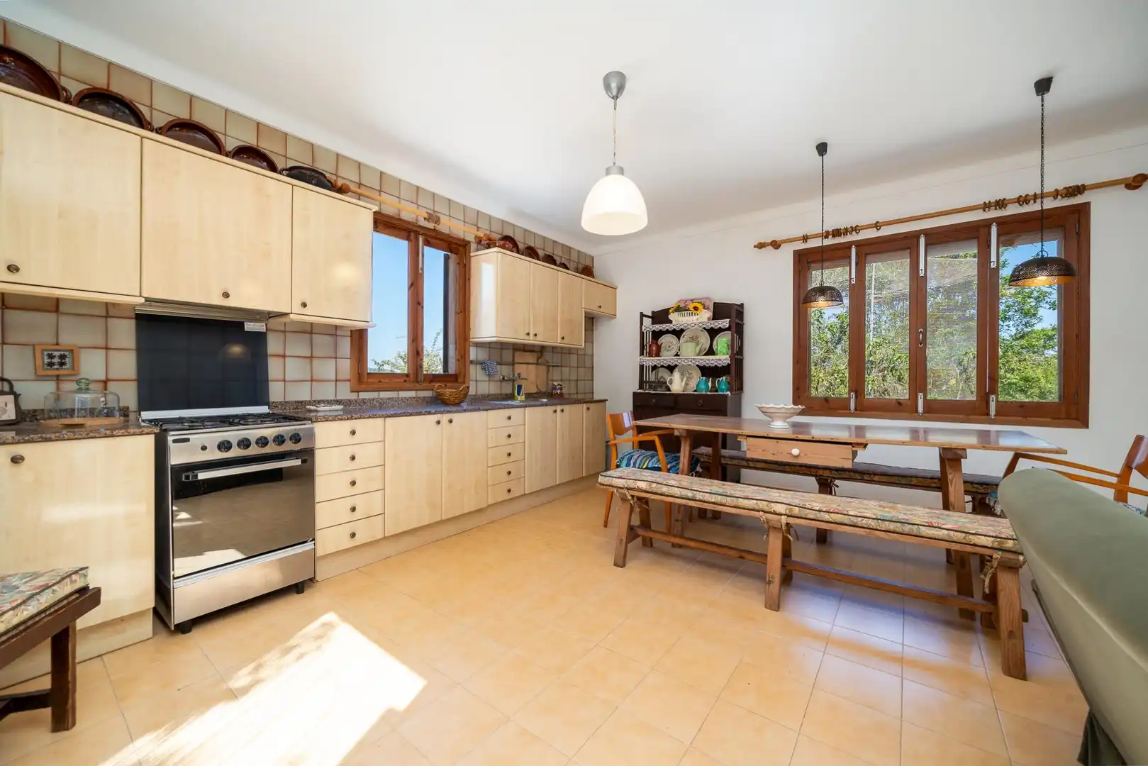 Cocina de Finca rústica en venta en Sant Joan con Jardín privado, Terraza y Trastero