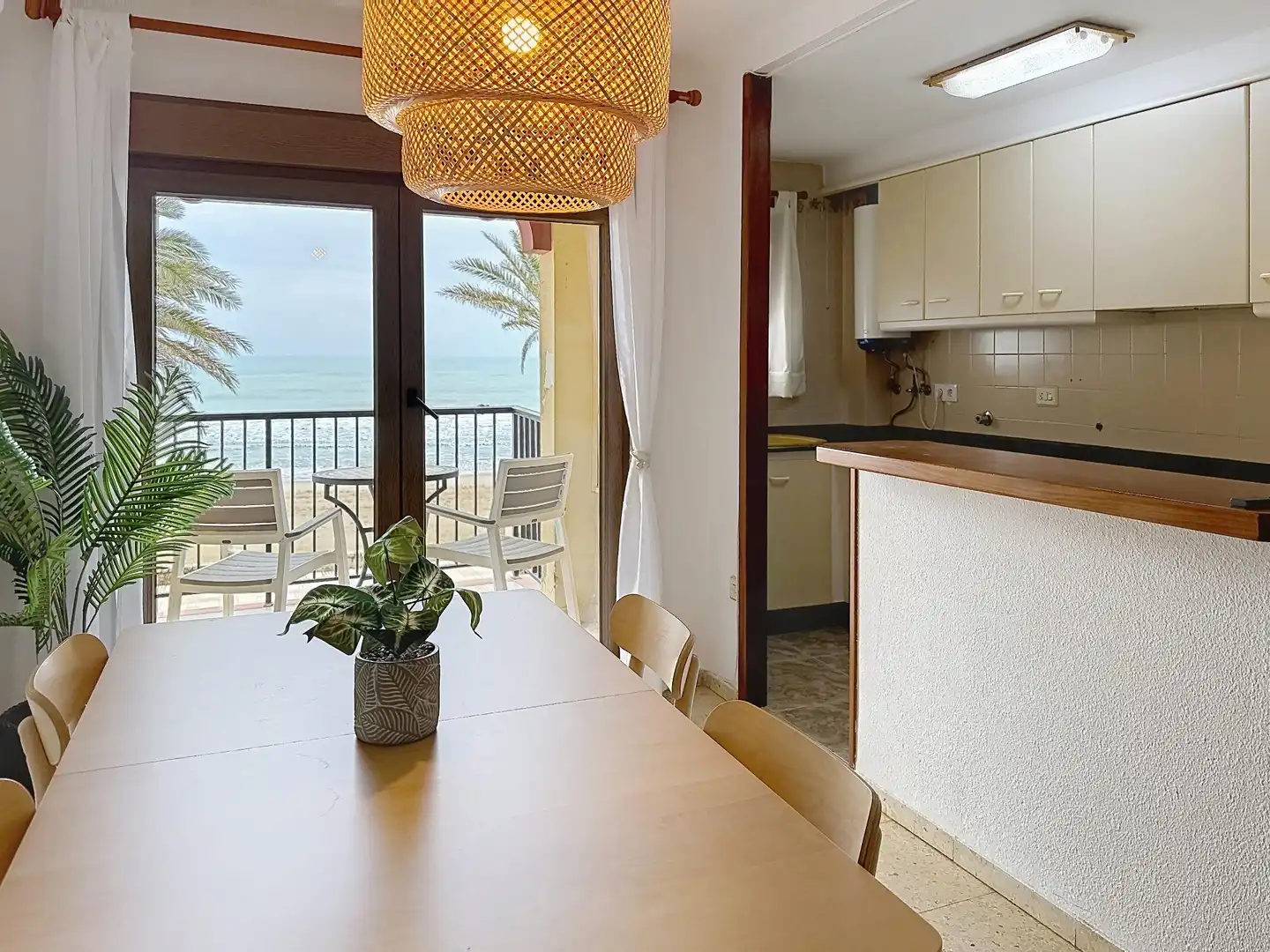 Esszimmer von Wohnung zur Miete in Alboraya mit Klimaanlage, Heizung und Terrasse