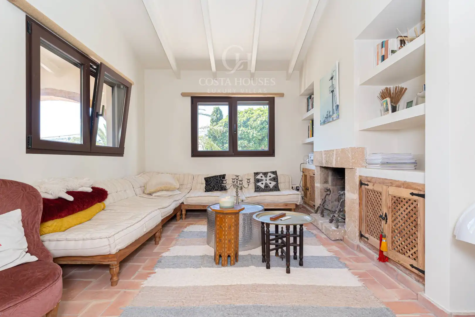 Living room of Houses for sale in Jávea / Xàbia  with Air Conditioner, Private garden and Terrace