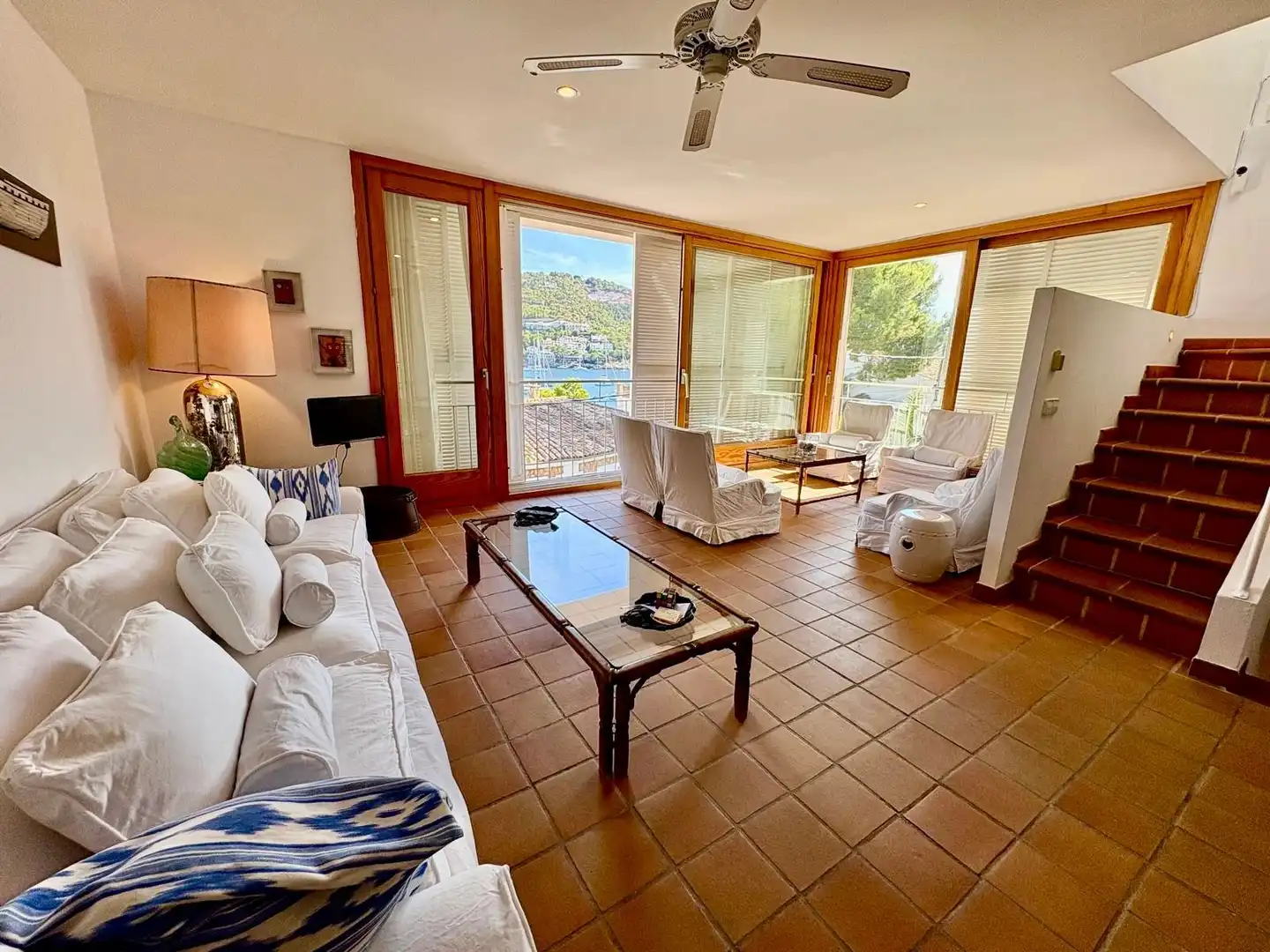 Sala de estar de Ático de alquiler en Andratx con Terraza, Amueblado y Alarma