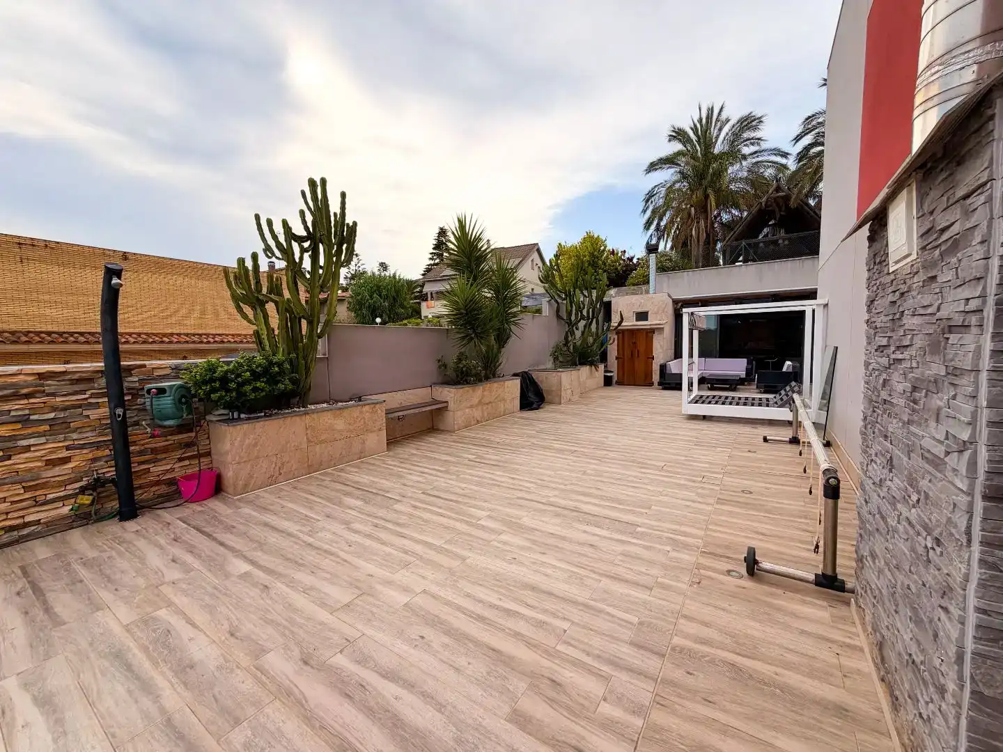 Terrassa de Casa o xalet en venda en Els Pallaresos amb Aire condicionat, Piscina i Balcó