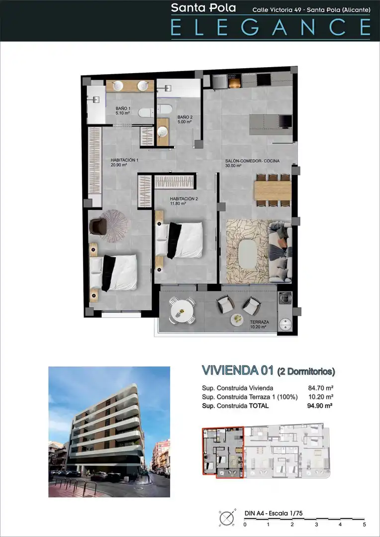 Appartamento con ascensore in vendita a Victoria 47, imagen 11
