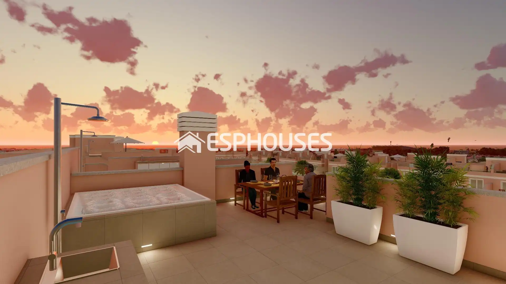 Casa a schiera con terrazza in vendita a Pueblo Latino, imagen 5