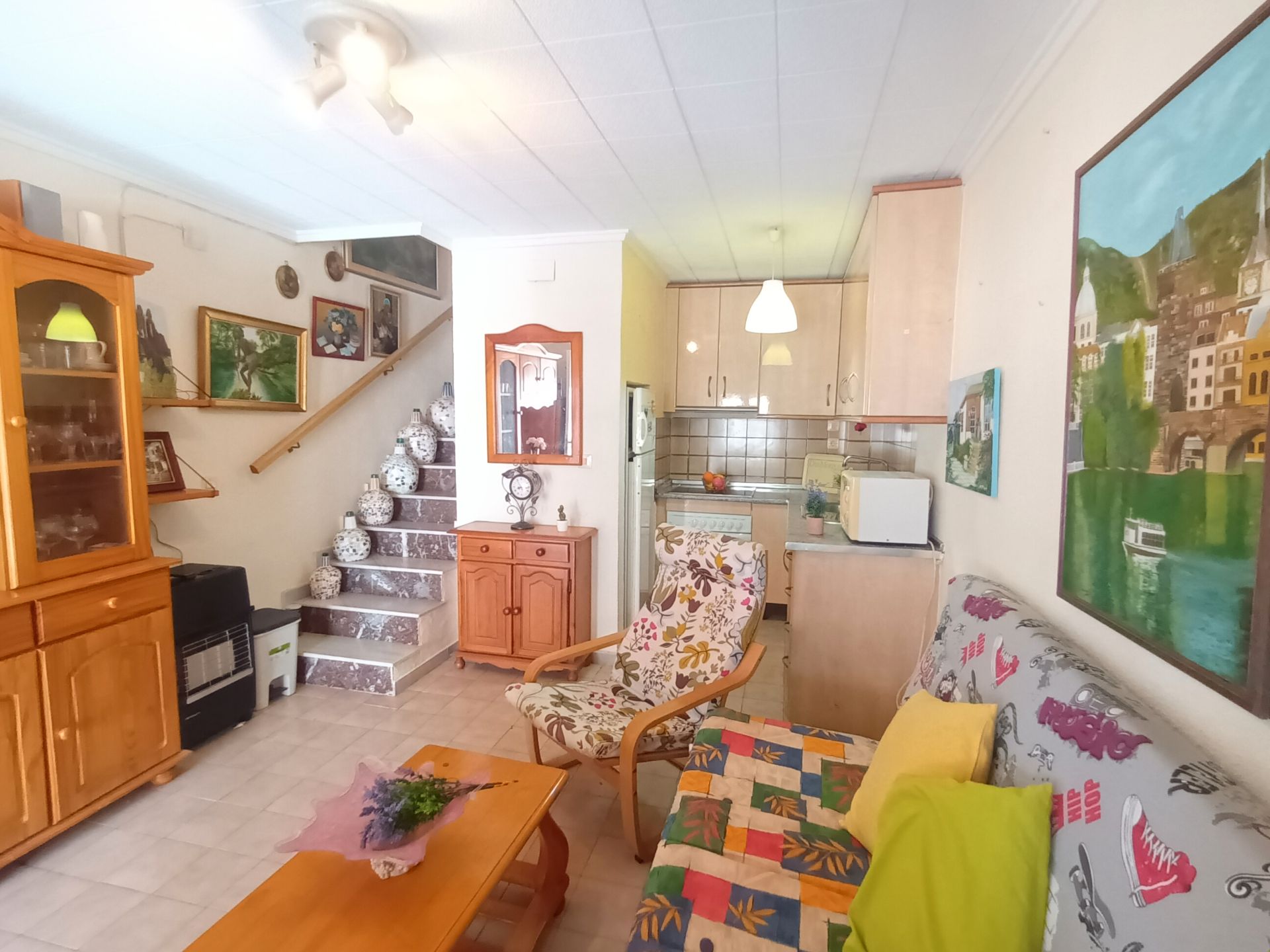 Sala de estar de Casa adosada en venta en Torrevieja con Calefacción y Terraza