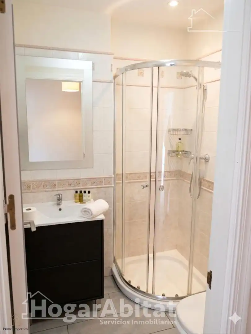 Badezimmer von Dachboden zum Verkauf in Roquetas de Mar mit Klimaanlage, Privatgarten und Terrasse