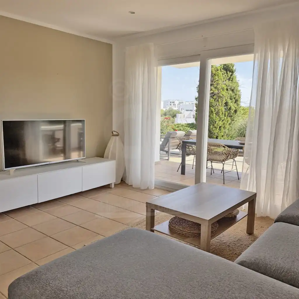 Sala d'estar de Apartament en venda en Santanyí amb Aire condicionat, Calefacció i Jardí privat