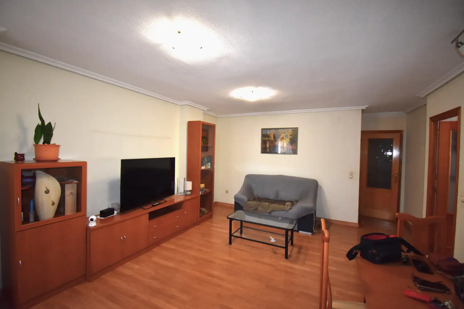 Sala d'estar de Pis de lloguer en San Vicente del Raspeig / Sant Vicent del Raspeig amb Aire condicionat, Parquet i Moblat