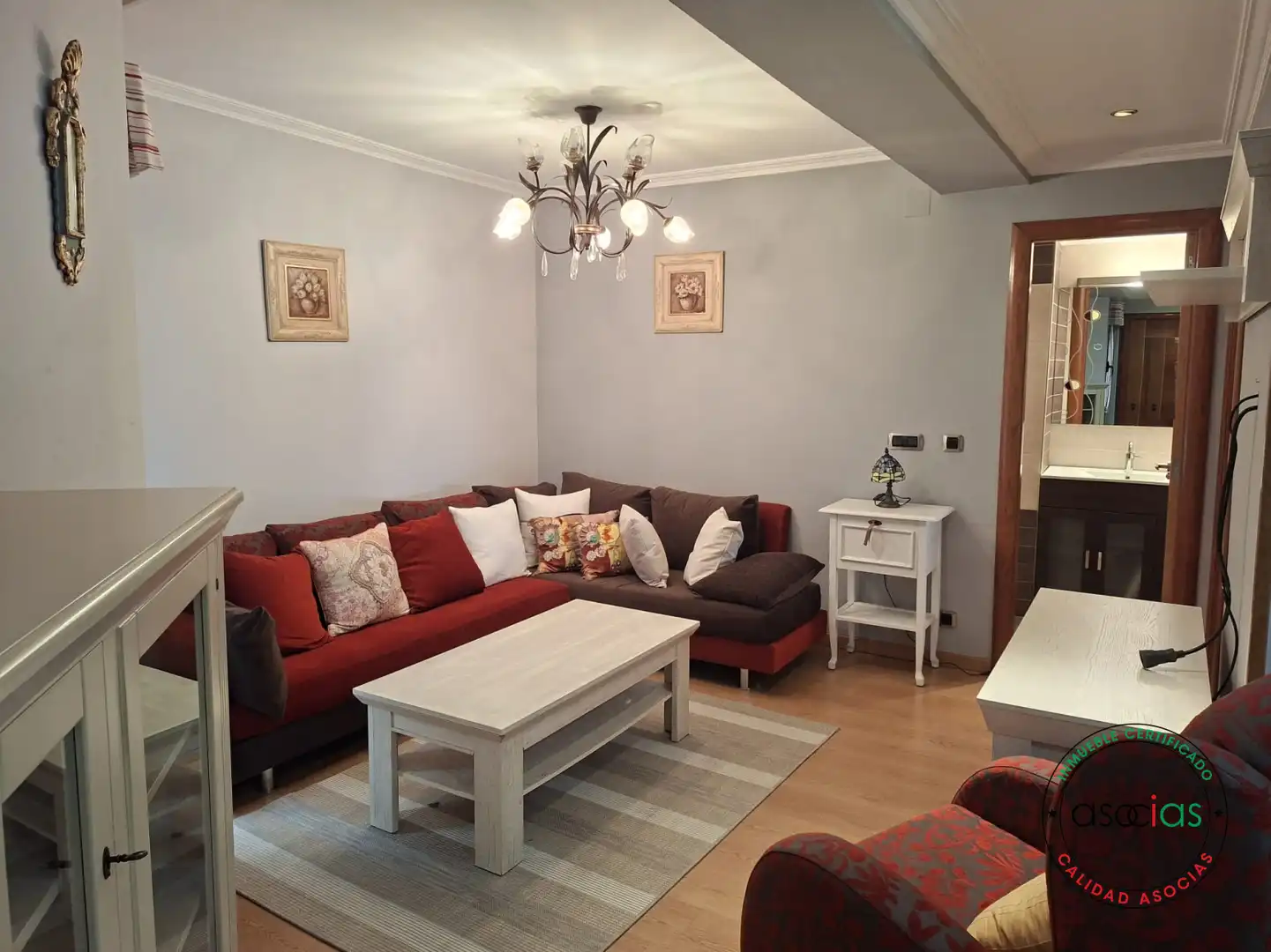 Sala de estar de Piso de alquiler en Gijón  con Calefacción y Amueblado