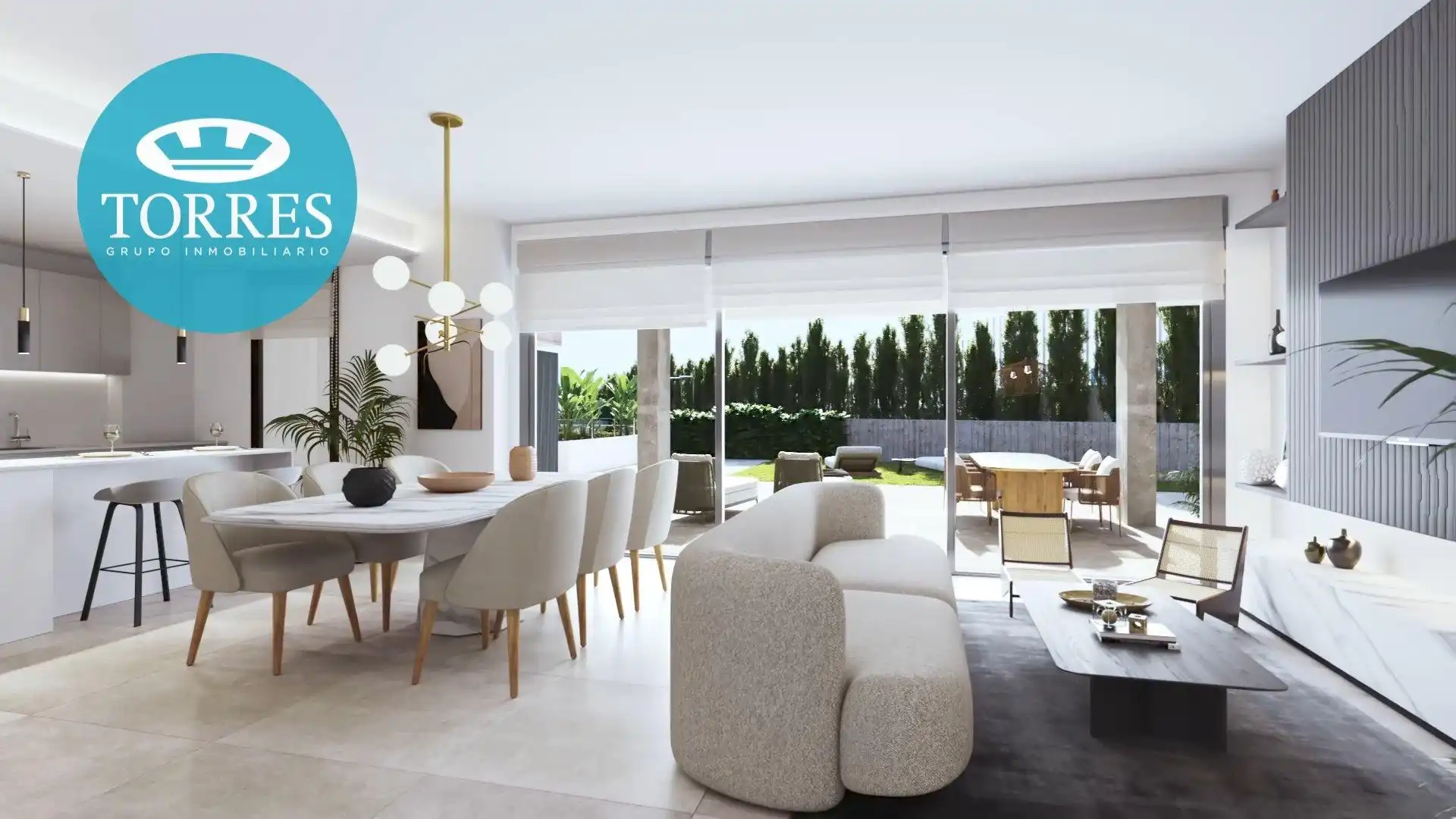 Living room of Flat for sale in Marbella  with Air Conditioner, Private garden and Terrace