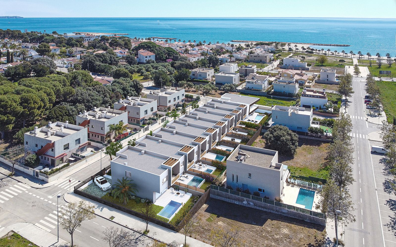 Exterior view of Apartment for sale in Cambrils  with Air Conditioner, Private garden and Terrace