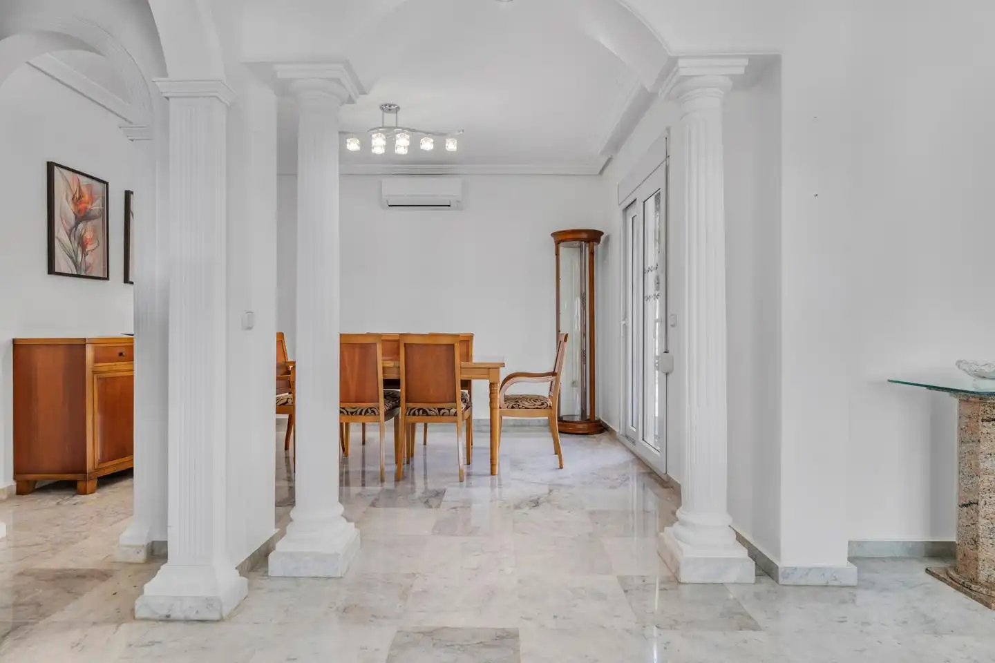 Dining room of Houses for rent in Benalmádena  with Air Conditioner, Private garden and Swimming Pool