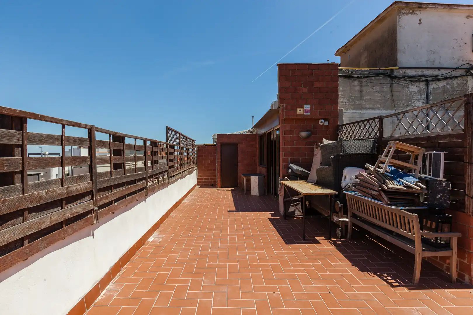 Terrasse von Dachboden zum Verkauf in Barcelona mit Klimaanlage, Terrasse und Abstellraum