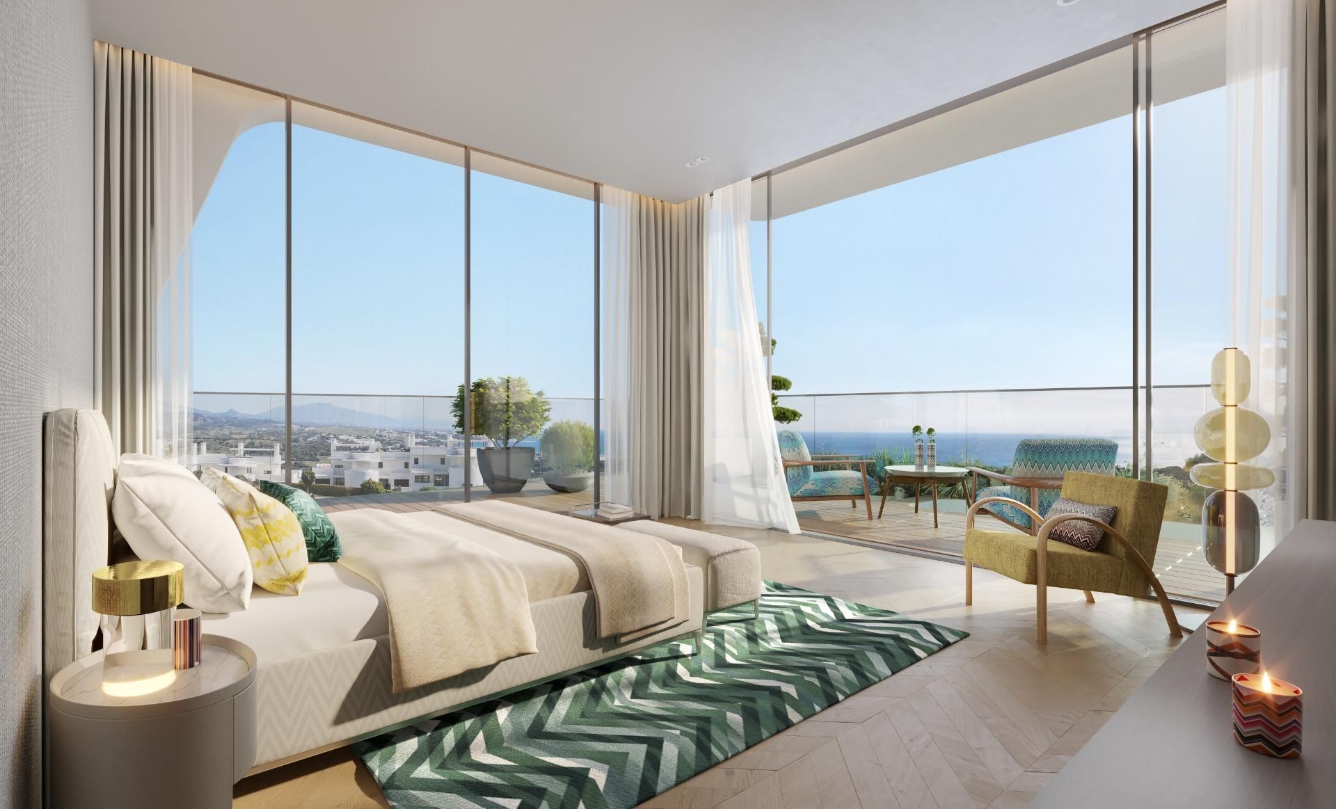 Bedroom of Flat for sale in Benahavís  with Air Conditioner, Heating and Private garden