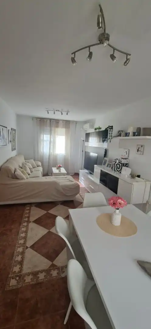 Sala d'estar de Casa adosada en venda en El Ejido amb Terrassa i Moblat