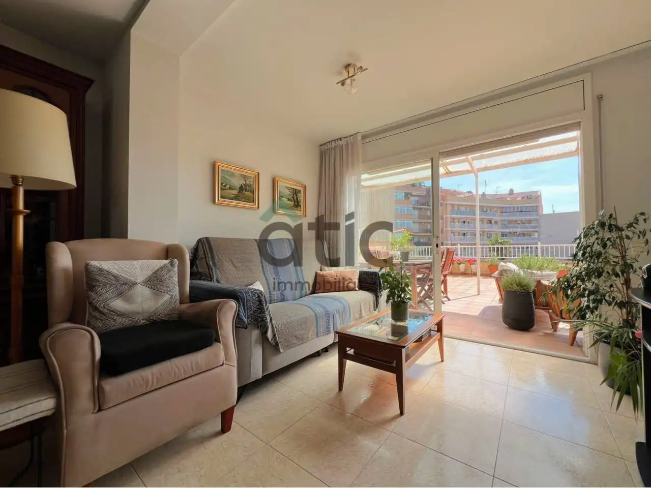 Sala de estar de Piso en venta en Manresa con Calefacción y Terraza